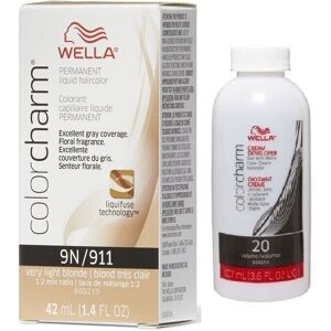 (9N + Developer (Vol. 20) 3.6oz ) Wella Color Charm Permanent Liquid Haircolor (9N + Developer (Vol. 20) 3.6oz ) Wella Color Charm Permanent Liquid Haircolor