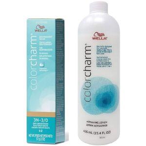 (3N + Activating Lotion (15.4oz)) Wella Color Charm 3N Dark Natural Brown Demi-P (3N + Activating Lotion (15.4oz)) Wella Color Charm 3N Dark Natural Brown Demi-P
