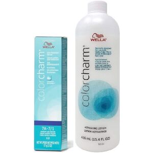 (7A + Activating Lotion (15.4oz)) Wella Color Charm 7A Medium Ash Blonde Demi – (7A + Activating Lotion (15.4oz)) Wella Color Charm 7A Medium Ash Blonde Demi –