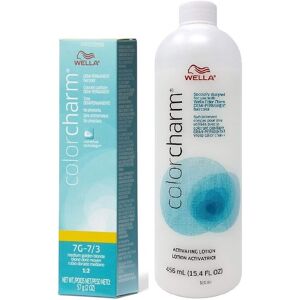 (7G + Activating Lotion (15.4oz)) Wella Color Charm 7G Medium Golden Brown Demi (7G + Activating Lotion (15.4oz)) Wella Color Charm 7G Medium Golden Brown Demi