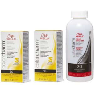 (9G + 9G+Developer (Vol. 20) 3.6oz) Wella Color Charm Haircolor 9G Soft Pure Gol (9G + 9G+Developer (Vol. 20) 3.6oz) Wella Color Charm Haircolor 9G Soft Pure Gol