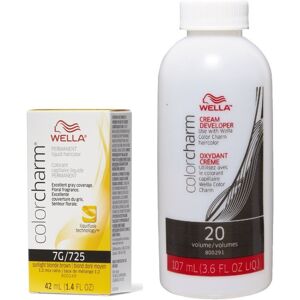 (7G + Developer (Vol. 20) 3.6oz) Wella Color Charm Haircolor 7G Sunlight Blonde (7G + Developer (Vol. 20) 3.6oz) Wella Color Charm Haircolor 7G Sunlight Blonde