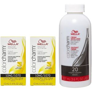 (10NG + 10NG +Developer (Vol. 20) 3.6oz) Wella Color Charm Haircolor 10NG Honey (10NG + 10NG +Developer (Vol. 20) 3.6oz) Wella Color Charm Haircolor 10NG Honey