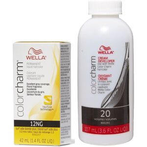 (12NG + Developer (Vol. 20) 3.6oz) Wella Color Charm Haircolor 12NG Surf Side Bl (12NG + Developer (Vol. 20) 3.6oz) Wella Color Charm Haircolor 12NG Surf Side Bl