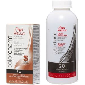 (6W + Developer (Vol. 20) 3.6oz) 6W Praline Wella Color Charm Permanent Haircolo (6W + Developer (Vol. 20) 3.6oz) 6W Praline Wella Color Charm Permanent Haircolo