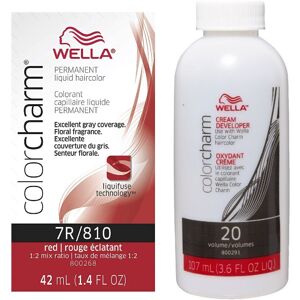 (7R + Developer (Vol. 20) 3.6oz) 7R Red Wella Color Charm Permanent Haircolor (7R + Developer (Vol. 20) 3.6oz) 7R Red Wella Color Charm Permanent Haircolor