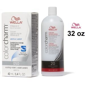 (O50 Cooling Violet + 20 Vol. 32oz) Wella Hair Colour & 20 Volume Developer 32oz (O50 Cooling Violet + 20 Vol. 32oz) Wella Hair Colour & 20 Volume Developer 32oz