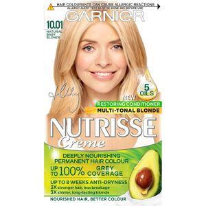Garnier Nutrisse Blonde Hair Dye Permanent 10.01 Natural Baby Garnier Nutrisse Blonde Hair Dye Permanent 10.01 Natural Baby