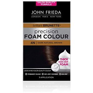 John Frieda Precision Foam Colour Hair Dye, Number 4N, Dark Natural Brown John Frieda Precision Foam Colour Hair Dye, Number 4N, Dark Natural Brown