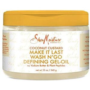 Shea Moisture SheaMoisture Coconut Custard Make It Last Wash N' Go Defining Gel-Oil 12oz, pack Shea Moisture SheaMoisture Coconut Custard Make It Last Wash N' Go Defining Gel-Oil 12oz, pack