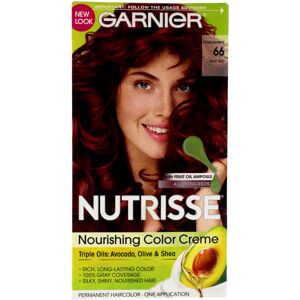 Garnier Nutrisse Nourishing Color Creme - 66 True Red - 1 Application Hair Color Garnier Nutrisse Nourishing Color Creme - 66 True Red - 1 Application Hair Color