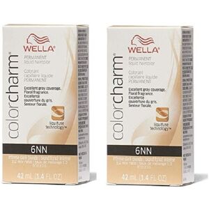(6NN - pack of 2) Wella 6NN Intense Dark Blonde Color Charm Permanent Liquid Hai (6NN - pack of 2) Wella 6NN Intense Dark Blonde Color Charm Permanent Liquid Hai