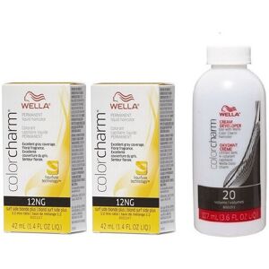 (12NG(2)+Dev(Vol.20)3.6oz) Wella Color Charm 12NG Surf Side Blonde Plus Permanen (12NG(2)+Dev(Vol.20)3.6oz) Wella Color Charm 12NG Surf Side Blonde Plus Permanen