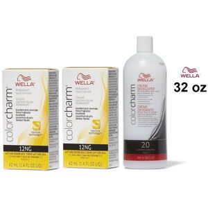 (12NG(2)+Dev(Vol.20)32oz) Wella Color Charm 12NG Surf Side Blonde Plus Permanent (12NG(2)+Dev(Vol.20)32oz) Wella Color Charm 12NG Surf Side Blonde Plus Permanent