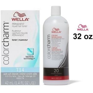 (T14, Developer (Vol.20) 32oz) Wella Color Charm Developer 20 Volume 32oz (T14, Developer (Vol.20) 32oz) Wella Color Charm Developer 20 Volume 32oz