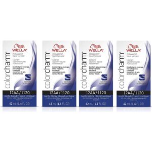 (12A (4pks)) Wella 9A Pale Ash Blonde Color Charm Permanent Liquid Haircolor & D (12A (4pks)) Wella 9A Pale Ash Blonde Color Charm Permanent Liquid Haircolor & D