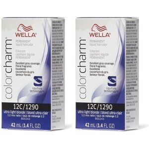 (12C (2pks)) Wella 7A Medium Smokey Ash Blonde Color Charm Permanent Haircolor & (12C (2pks)) Wella 7A Medium Smokey Ash Blonde Color Charm Permanent Haircolor &