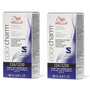 (12A (2pks)) Wella 6AA Dark Blonde Intense Ash Color Charm Permanent Liquid Hair (12A (2pks)) Wella 6AA Dark Blonde Intense Ash Color Charm Permanent Liquid Hair