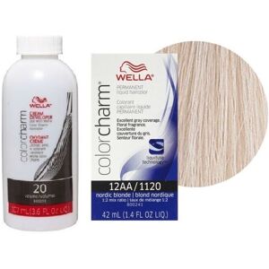 (12AA+Dev (Vol. 20) 3.6oz) Wella 6AA Dark Blonde Intense Ash Color Charm Permane (12AA+Dev (Vol. 20) 3.6oz) Wella 6AA Dark Blonde Intense Ash Color Charm Permane