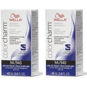 (9A/940 - pack of 2) Wella 6A Dark Ash Blonde Color Charm Permanent Liquid Hairc (9A/940 - pack of 2) Wella 6A Dark Ash Blonde Color Charm Permanent Liquid Hairc