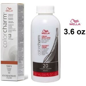 (5WV (Gel) + Dev (Vol. 20) 3.6 oz) Wella Color Charm 5WV Cinnamon Permanent Gel (5WV (Gel) + Dev (Vol. 20) 3.6 oz) Wella Color Charm 5WV Cinnamon Permanent Gel