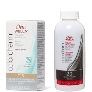 (T35 & Dev (Vol.20) 3.6oz) Wella Color Charm 050 Cooling Violet Permanent Liquid (T35 & Dev (Vol.20) 3.6oz) Wella Color Charm 050 Cooling Violet Permanent Liquid
