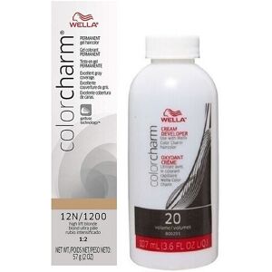 (12N+Dev(Vol.20)3.6oz) Wella Color Charm 12N/1200 High Lift Blonde Permanent Gel (12N+Dev(Vol.20)3.6oz) Wella Color Charm 12N/1200 High Lift Blonde Permanent Gel