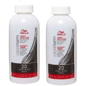 (Extra Dev (Vol.20) 3.6oz, 2pks) Wella Color Charm T14 Pale Ash Blonde Permanent (Extra Dev (Vol.20) 3.6oz, 2pks) Wella Color Charm T14 Pale Ash Blonde Permanent