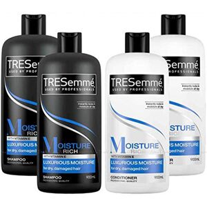 TRESemmé TRESemme Hair Shampoo & Conditioner TRESemme Moisture Rich Pack Set of 4 x 900ml TRESemmé TRESemme Hair Shampoo & Conditioner TRESemme Moisture Rich Pack Set of 4 x 900ml