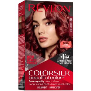 Revlon New ColorSilk Beautiful Permanent Hair Color, No Mess Formula, 66 Cherry Revlon New ColorSilk Beautiful Permanent Hair Color, No Mess Formula, 66 Cherry