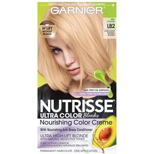 Garnier Nutrisse Nourishing Hair Color Creme, LB2 Ultra Light Natural Blonde, 1 Garnier Nutrisse Nourishing Hair Color Creme, LB2 Ultra Light Natural Blonde, 1