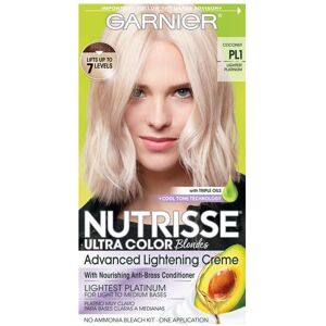 Garnier Nutrisse Nourishing Hair Color Creme, PL1 Ultra Pure Platinum, 1 Kit Garnier Nutrisse Nourishing Hair Color Creme, PL1 Ultra Pure Platinum, 1 Kit