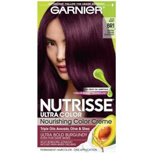 Garnier Nutrisse Ultra Nourishing Hair Color Creme, BR1 Deepest Intense Burgundy Garnier Nutrisse Ultra Nourishing Hair Color Creme, BR1 Deepest Intense Burgundy