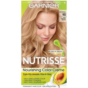 Garnier Nutrisse Nourishing Hair Color Creme, 90 Light Natural Blonde (Macadamia Garnier Nutrisse Nourishing Hair Color Creme, 90 Light Natural Blonde (Macadamia