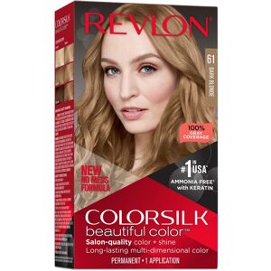 Revlon New ColorSilk Beautiful Permanent Hair Color, No Mess Formula, 61 Dark Bl Revlon New ColorSilk Beautiful Permanent Hair Color, No Mess Formula, 61 Dark Bl