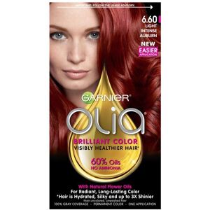 Garnier Olia Oil Powered Permanent Hair Color, 6.60 Light Intense Auburn, 1 kit Garnier Olia Oil Powered Permanent Hair Color, 6.60 Light Intense Auburn, 1 kit