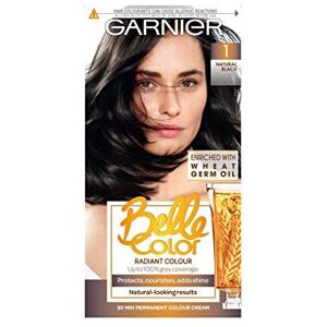 Garnier Belle Color 1 Black Permanent Hair Dye - Deep Jet-Black, Long-Lasting Color for Garnier Belle Color 1 Black Permanent Hair Dye - Deep Jet-Black, Long-Lasting Color for