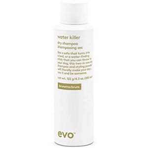 EVO Water Killer Dry Shampoo Brunette - Blends Tones - 200ml EVO Water Killer Dry Shampoo Brunette - Blends Tones - 200ml