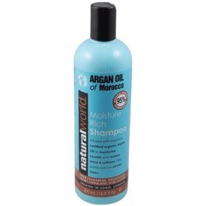 Unbranded Natural World Argan Oil Of Morocco Moisture Rich Shampoo 500 mL Unbranded Natural World Argan Oil Of Morocco Moisture Rich Shampoo 500 mL