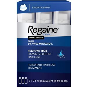 Unbranded Regaine® For Men Extra Strength Scalp Foam 5% 3x73ml Unbranded Regaine® For Men Extra Strength Scalp Foam 5% 3x73ml