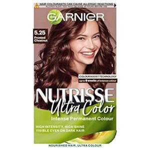 Garnier Nutrisse Permanent Hair Dye 5.25 Frosted Chestnut Brown - All Hair Types Garnier Nutrisse Permanent Hair Dye 5.25 Frosted Chestnut Brown - All Hair Types