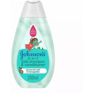 Johnson's Baby Johnson's 2-In-1 Kids Shampoo & Conditioner Children's Hair Care 200ml Johnson's Baby Johnson's 2-In-1 Kids Shampoo & Conditioner Children's Hair Care 200ml