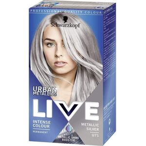 Schwarzkopf LIVE Metallic Silver U71 Permanent Hair Dye Schwarzkopf LIVE Metallic Silver U71 Permanent Hair Dye