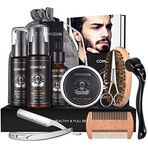 Comozon Beard Grooming Kit for Men, 12 in 1 Beard Growth Kit with Beard Roller, Beard Se Comozon Beard Grooming Kit for Men, 12 in 1 Beard Growth Kit with Beard Roller, Beard Se