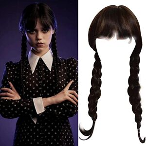 Unbranded Wednesday Addams Wig With Wig Cap Wigs For Wednesday Unbranded Wednesday Addams Wig With Wig Cap Wigs For Wednesday
