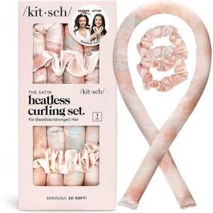 Unbranded Kitsch Satin Heatless Curling Set - Hair Rollers For Heatless Curls Unbranded Kitsch Satin Heatless Curling Set - Hair Rollers For Heatless Curls