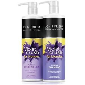John Frieda Violet Crush Purple Shampoo and Purple Conditioner Bundle, 2 x 500 ml, Neutralis John Frieda Violet Crush Purple Shampoo and Purple Conditioner Bundle, 2 x 500 ml, Neutralis