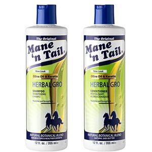 Mane 'n Tail Herbal Gro Shampoo and Herbal Gro Conditioner Kit, Olive Oil Complex Blended wit Mane 'n Tail Herbal Gro Shampoo and Herbal Gro Conditioner Kit, Olive Oil Complex Blended wit