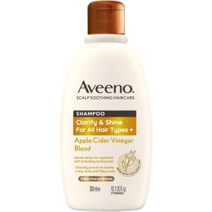 Aveeno Clarify and Shine Apple Cider Vinegar Scalp Soothing Shampoo for all Hair Aveeno Clarify and Shine Apple Cider Vinegar Scalp Soothing Shampoo for all Hair