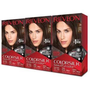 Revlon Colorsilk Beautiful Color, Brown/Black, 1 Count (Pack of 3) Revlon Colorsilk Beautiful Color, Brown/Black, 1 Count (Pack of 3)
